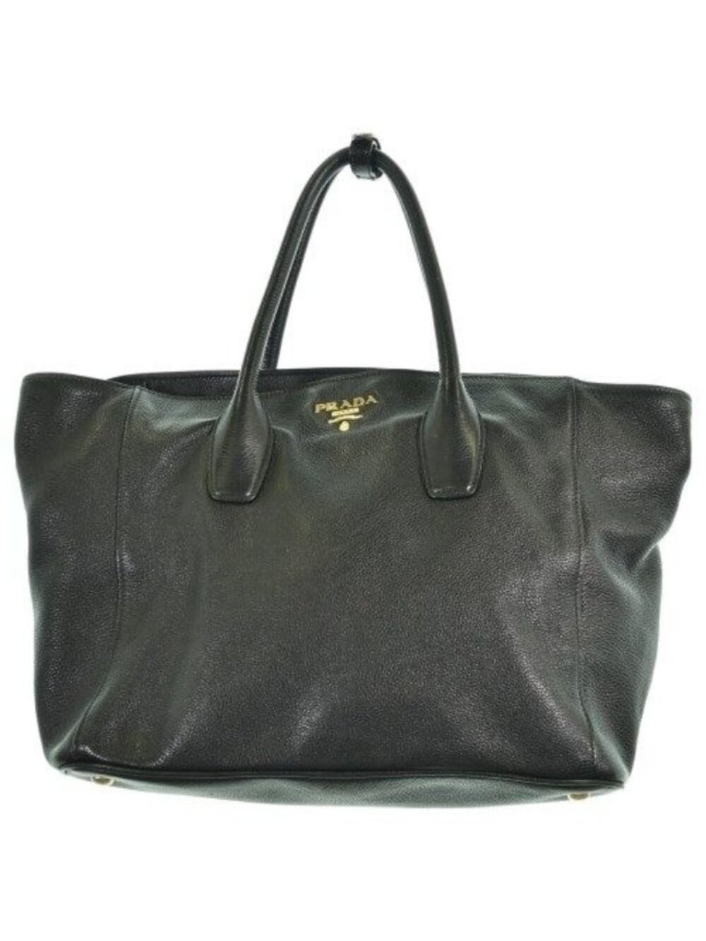 Prada Leather 2-Way Handbag Black